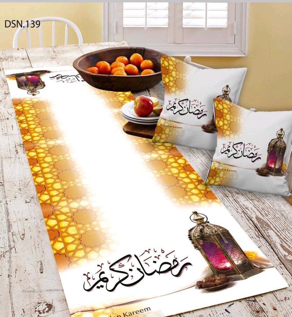 Set Of 3 2 Ramadan Cushion Cover multicolor 1 Tablecloth